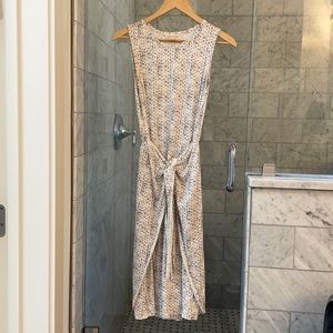 Rebecca Taylor tie front sleeveless dress